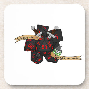 Posavasos Diseño de dados de moda