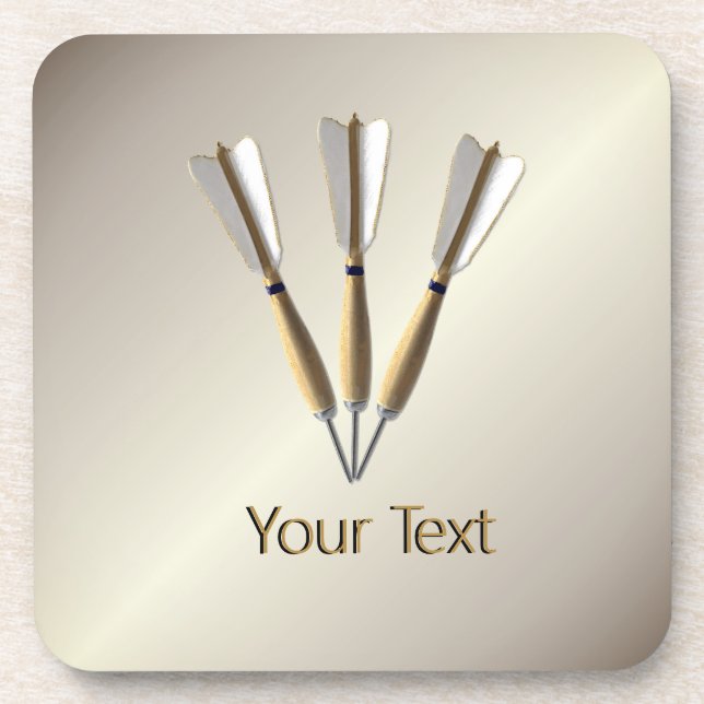 Posavasos Diseño de dardos de monograma (Frente)