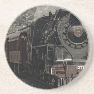 Posavasos Diseño de decoración de trenes de época