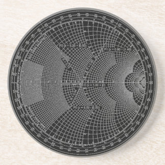 Posavasos Diseño de electrónica Smith Chart Black