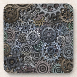 Posavasos Diseño de engranajes metalizado