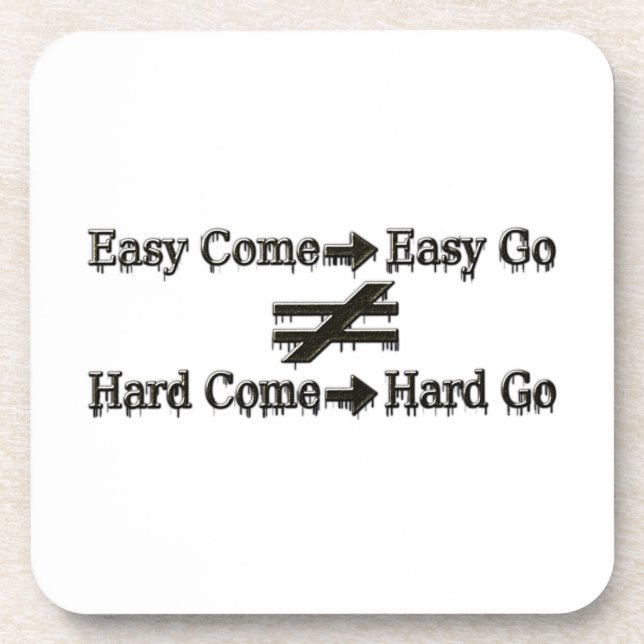 Posavasos Diseño De Fácil Trabajo Y Relación De Trabajo Duro (Frente)