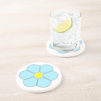 Posavasos Diseño de flores azules