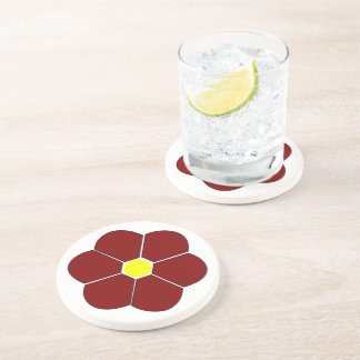 Posavasos Diseño de flores marrones