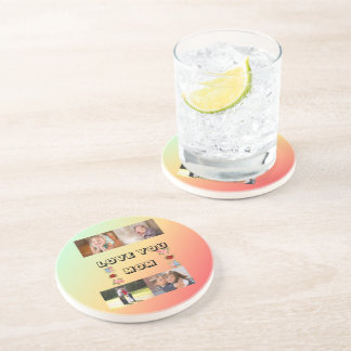 Posavasos Diseño de Foto para Jardín al Atardecer con Amor p
