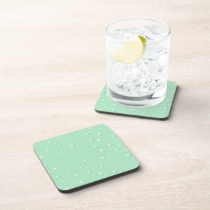 Posavasos Diseño de gotas de lluvia elegante Reposavasos de