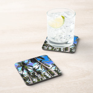 Posavasos Diseño de hojas de palmera