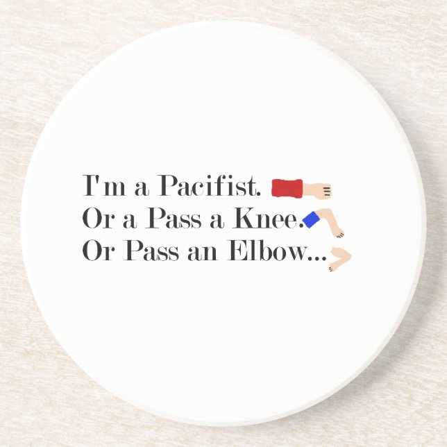 Posavasos Diseño de Humor Pacifista de MMA (Frente)