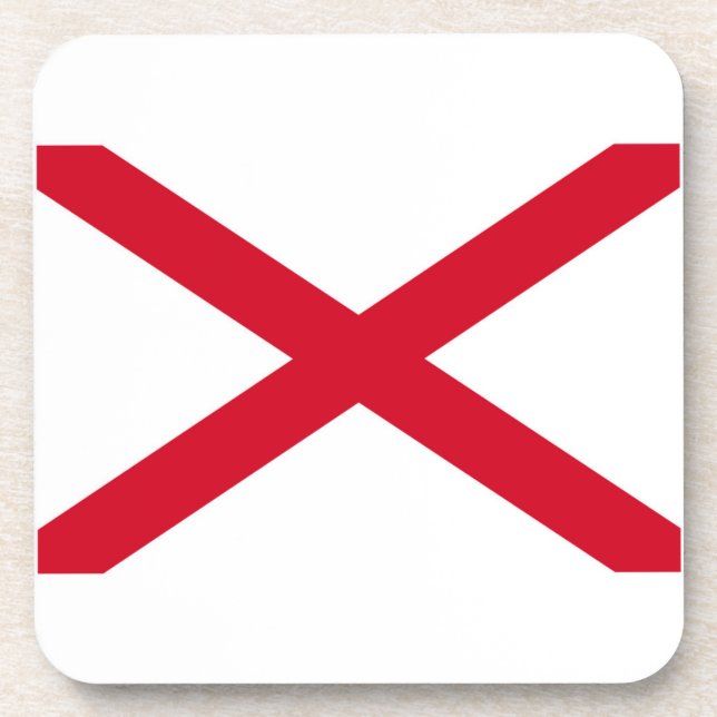 Posavasos Diseño de la bandera del estado de Alabama (Frente)