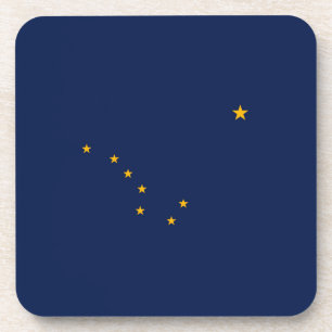Posavasos Diseño de la bandera del estado de Alaska