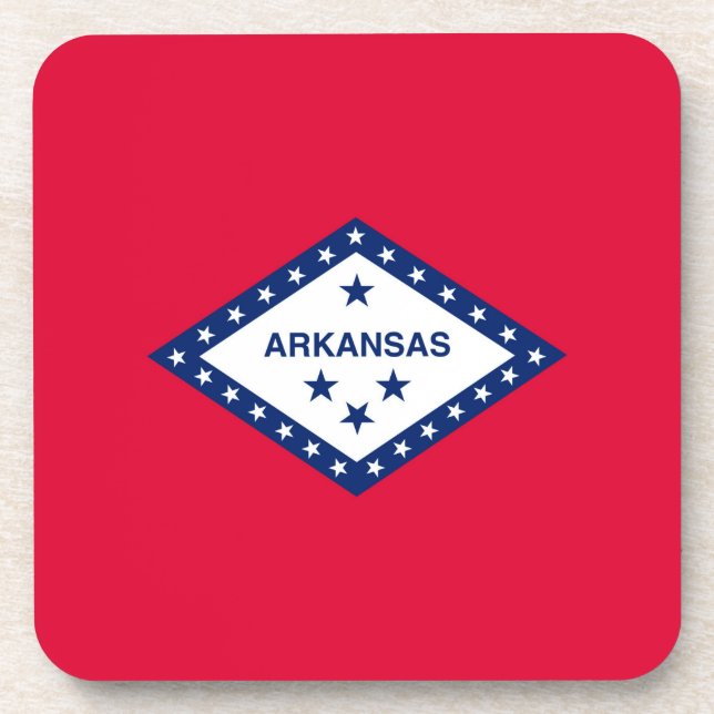 Posavasos Diseño de la bandera del estado de Arkansas (Frente)