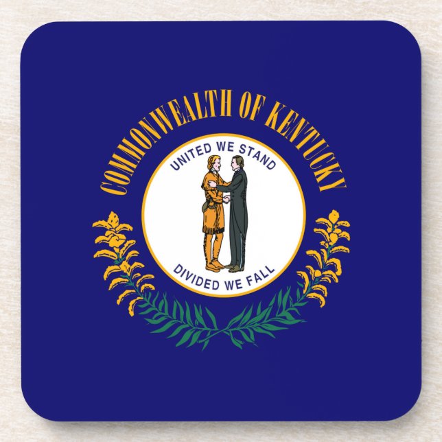 Posavasos Diseño de la bandera del estado de Kentucky (Frente)