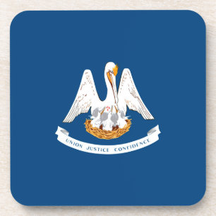 Posavasos Diseño de la bandera del estado de Louisiana