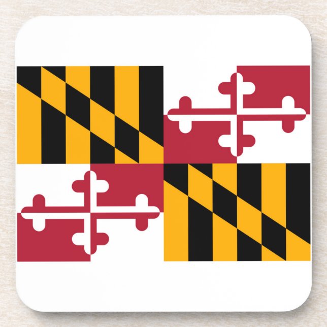 Posavasos Diseño de la bandera del estado de Maryland (Frente)