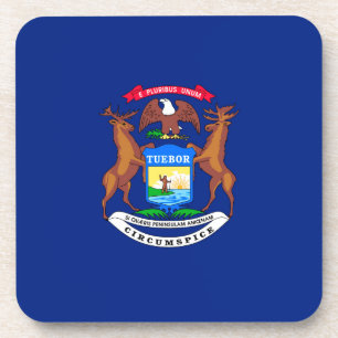 Posavasos Diseño de la bandera del estado de Michigan