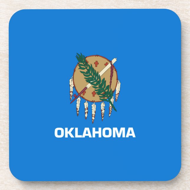 Posavasos Diseño de la bandera del estado de Oklahoma (Frente)