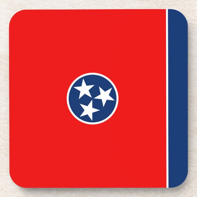 Posavasos Diseño de la bandera del estado de Tennessee (Frente)