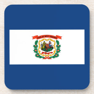 Posavasos Diseño de la bandera del estado de Virginia Occide
