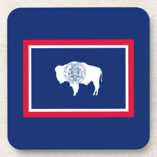 Posavasos Diseño de la bandera del estado de Wyoming