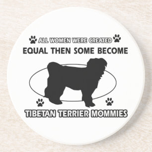 Posavasos Diseño de la mamá de Terrier tibetano
