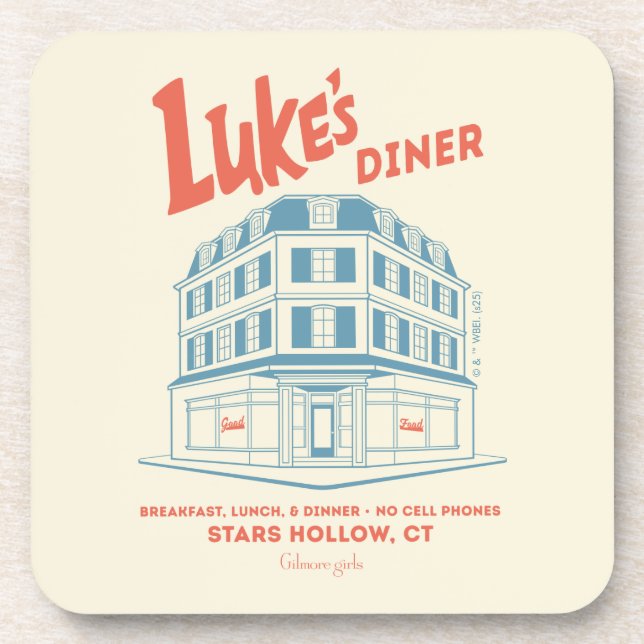 Posavasos Diseño de Luke's Diner Stars Hollow (Frente)
