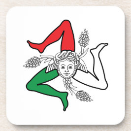 Posavasos Diseño de Medusa Trinacria Siciliana