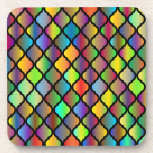 Posavasos Diseño de mosaico colorido