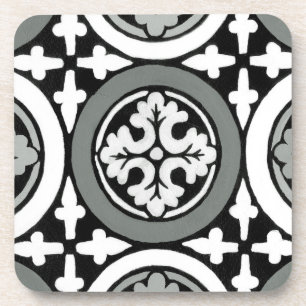 Posavasos Diseño de mosaico renacentista decorativo