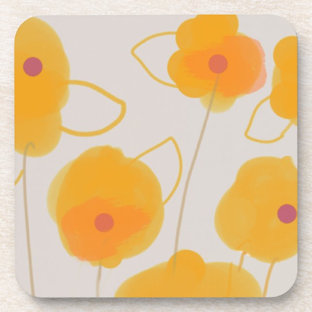 Posavasos Diseño de naturaleza expresiva Montaña de plástico (Frente)