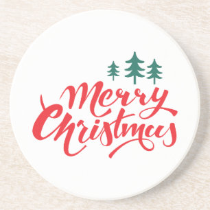 Posavasos Diseño de navidades con árboles