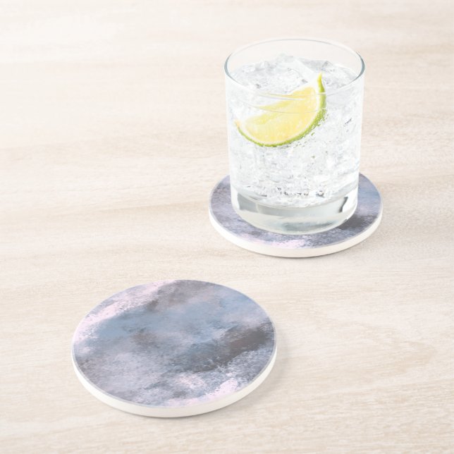 Posavasos Diseño de niebla de agua de Denim (Lado)