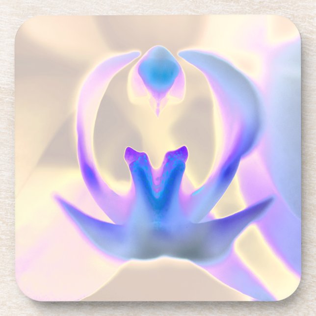 Posavasos Diseño de orquídeas pacíficas (Frente)