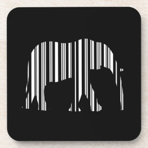 Posavasos Diseño de patrones de código de barras de animales