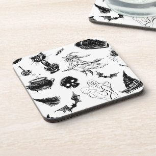 Posavasos Diseño de patrones de Halloween