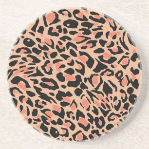 Posavasos Diseño de patrones de leopardo de época