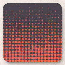 diseño de patrones de puntos de medio tono naranja