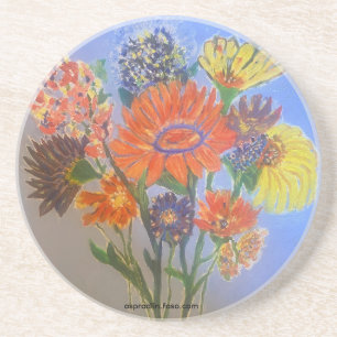Posavasos Diseño de ramo floral pintado a mano glorioso