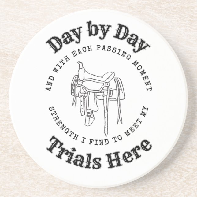 Posavasos Diseño de Silla Día a Día Coaster de Piedra (Frente)