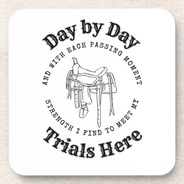 Posavasos Diseño de silla día a día Coaster de plástico (Frente)