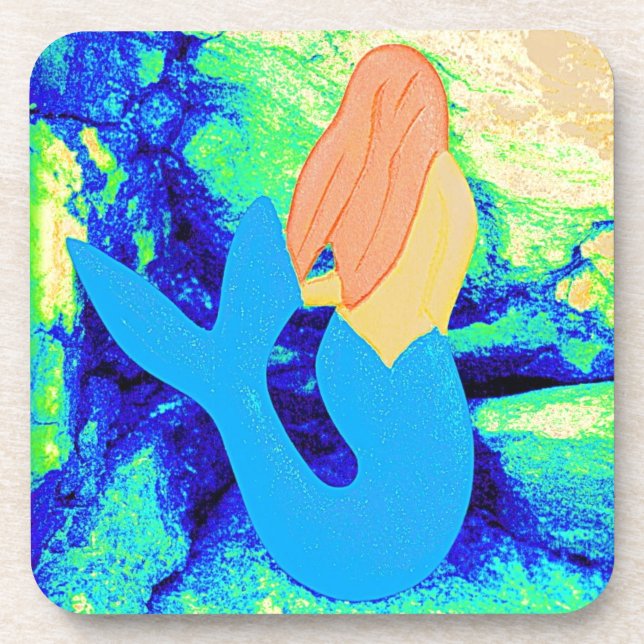 Posavasos diseño de sirena (Frente)