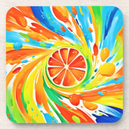 Posavasos Diseño de Splash de giratoria de cítricos