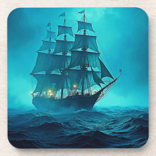 Posavasos Diseño de un viaje oceánico maravilloso