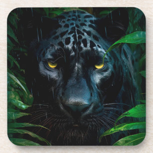 Posavasos Diseño de vida silvestre de la jungla de la panter