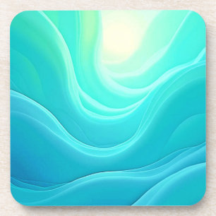 Posavasos Diseño de Waves Resumen de la Serenidad del Océano