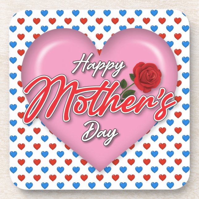 Posavasos Diseño del Día de la Madre con mucha elegancia (Frente)
