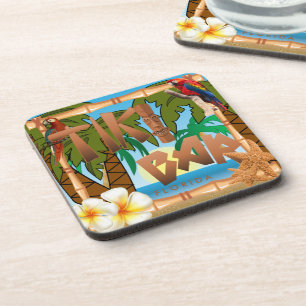 Posavasos Diseño del Fiesta de la barra Tiki