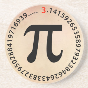 Posavasos Diseño del número del pi