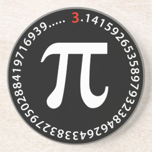 Posavasos Diseño del número del pi