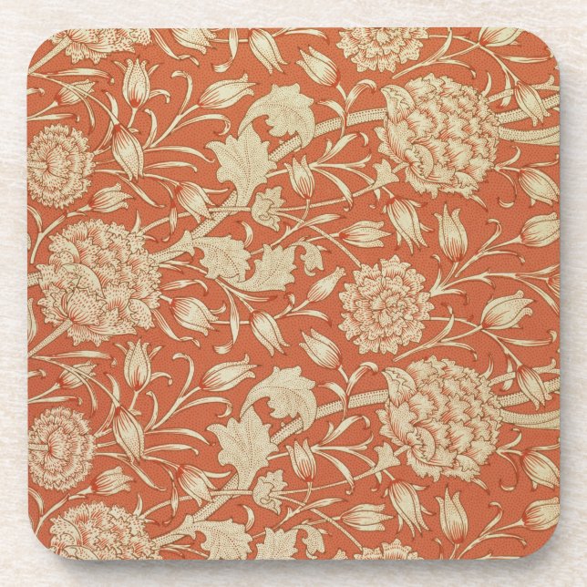 Posavasos Diseño del papel pintado del tulipán, 1875 (Frente)