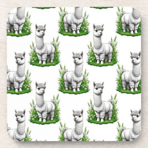 Posavasos Diseño del patrón de camello llama Alpaca